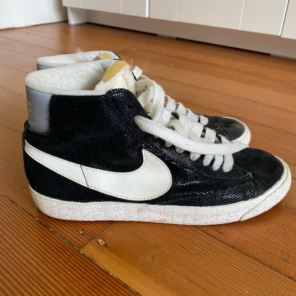 Nike Blazer Mid Suede Vintage Black — Size 7.5